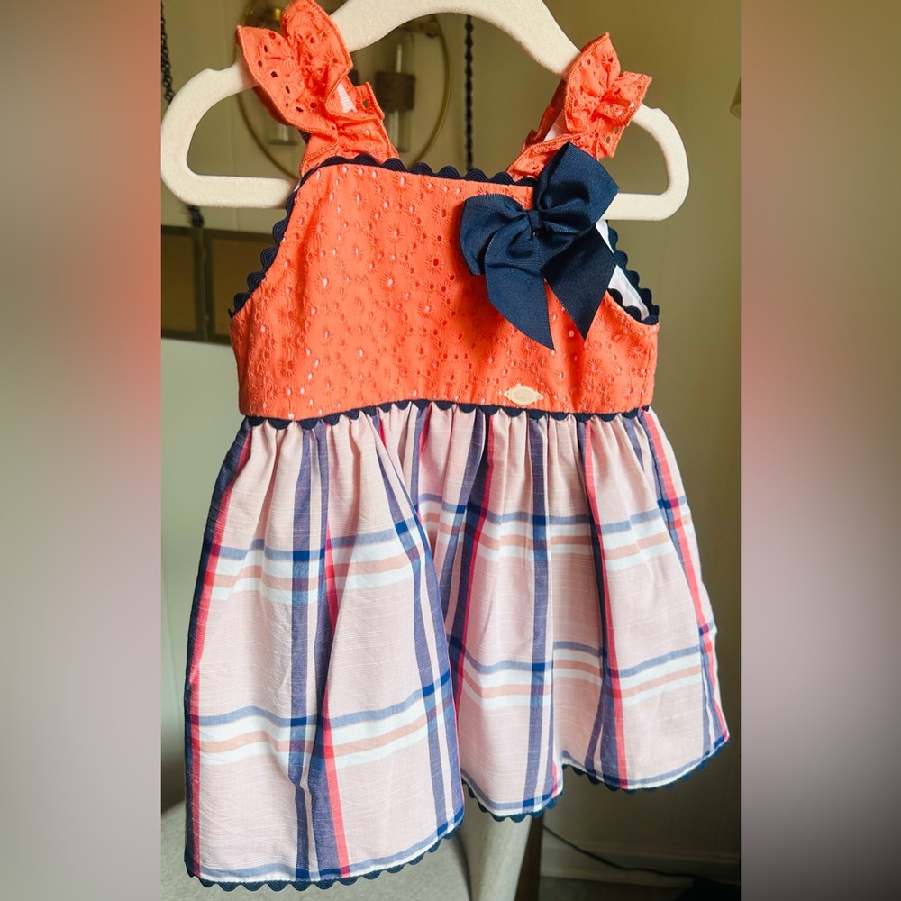 Orange and Blue Kids Dress